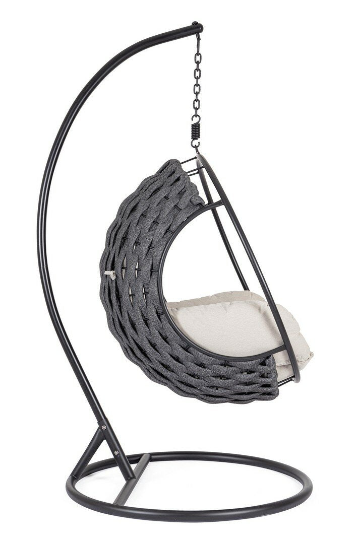 Hanging armchair GALAPAGOS, black