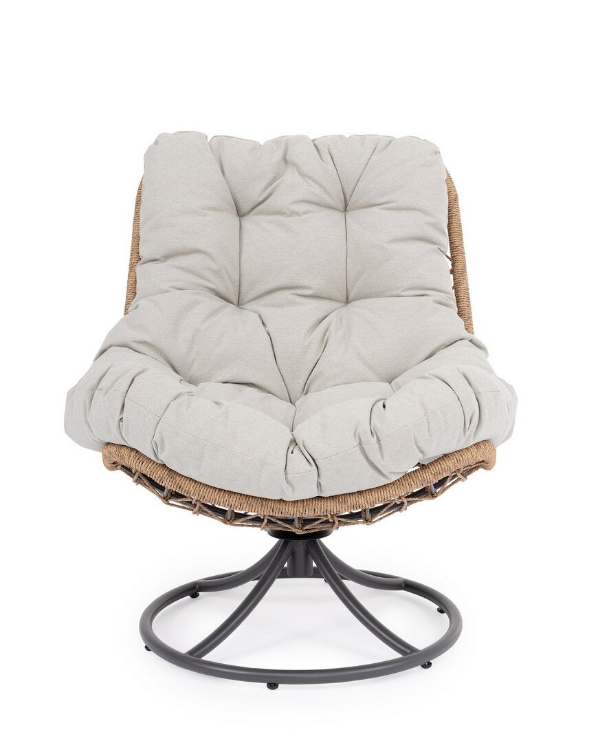 Swivel armchair AZORES, anthracite