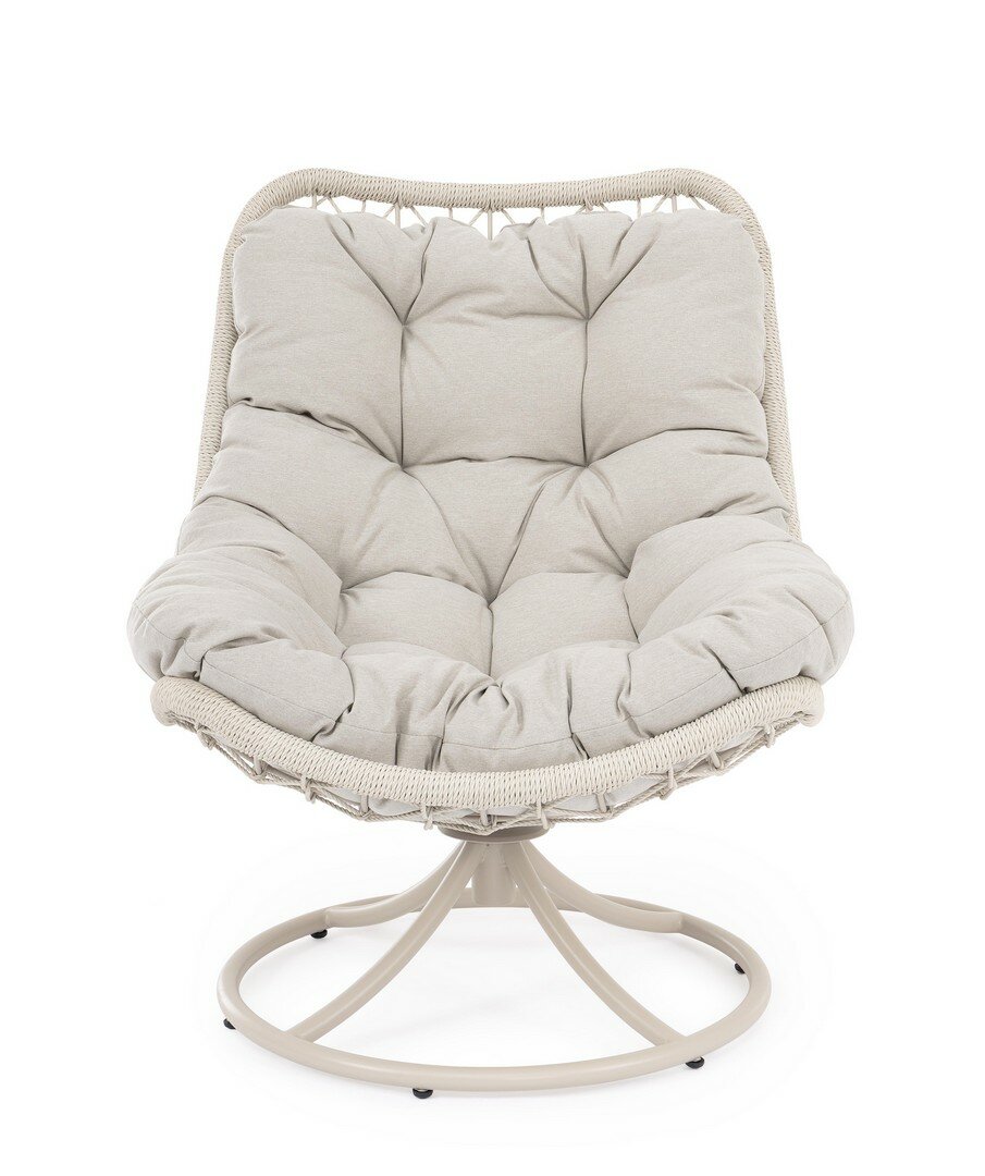 Swivel armchair AZORES, light