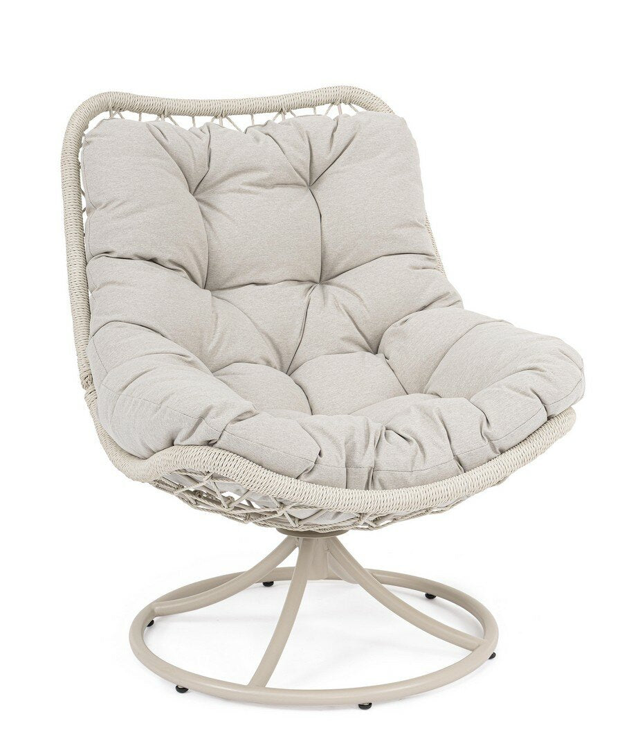 Swivel armchair AZORES, light