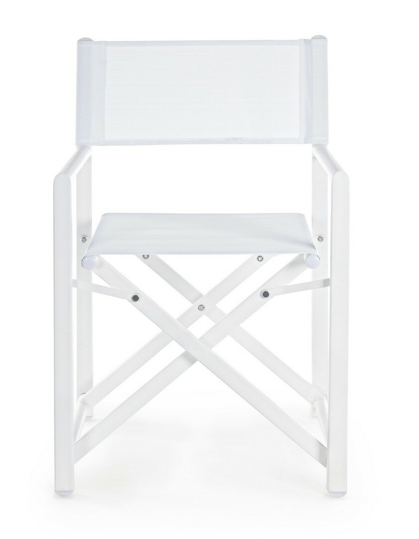 Folding chair TAYLOR, white, textilene