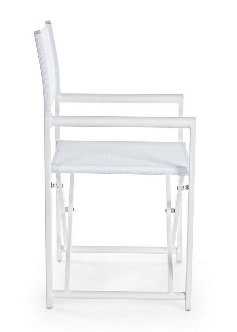 Folding chair TAYLOR, white, textilene