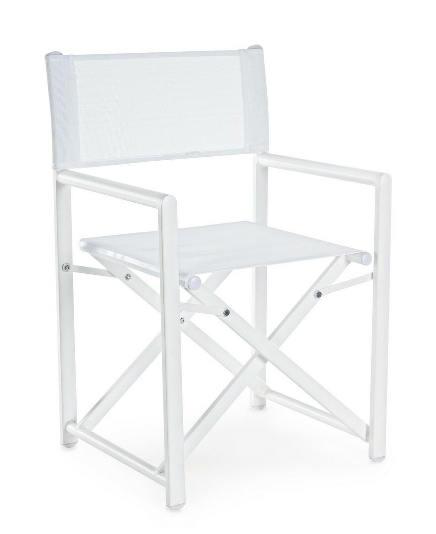 Folding chair TAYLOR, white, textilene