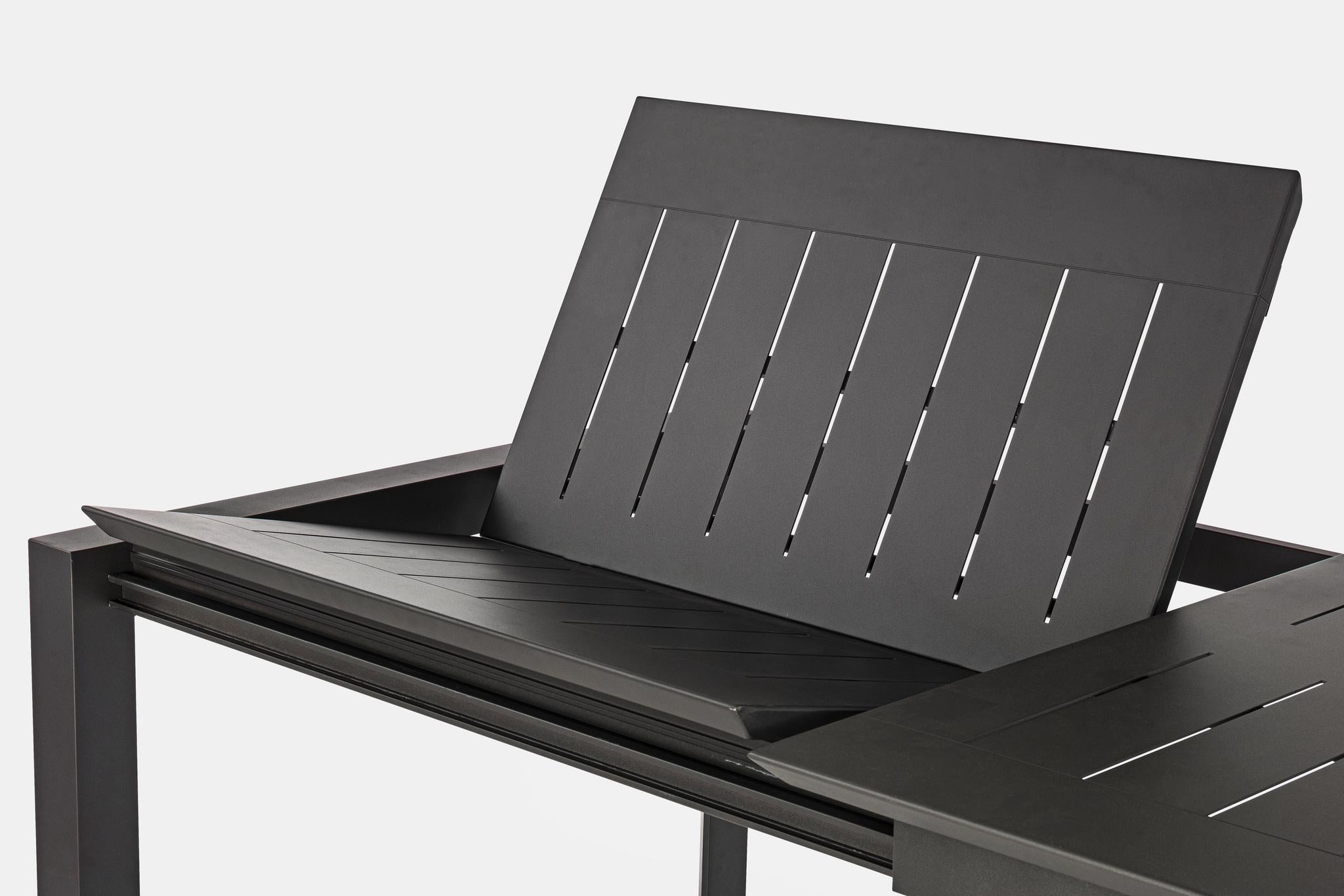 Išskleidžiamas stalas KONNOR, CHARCOAL spalva