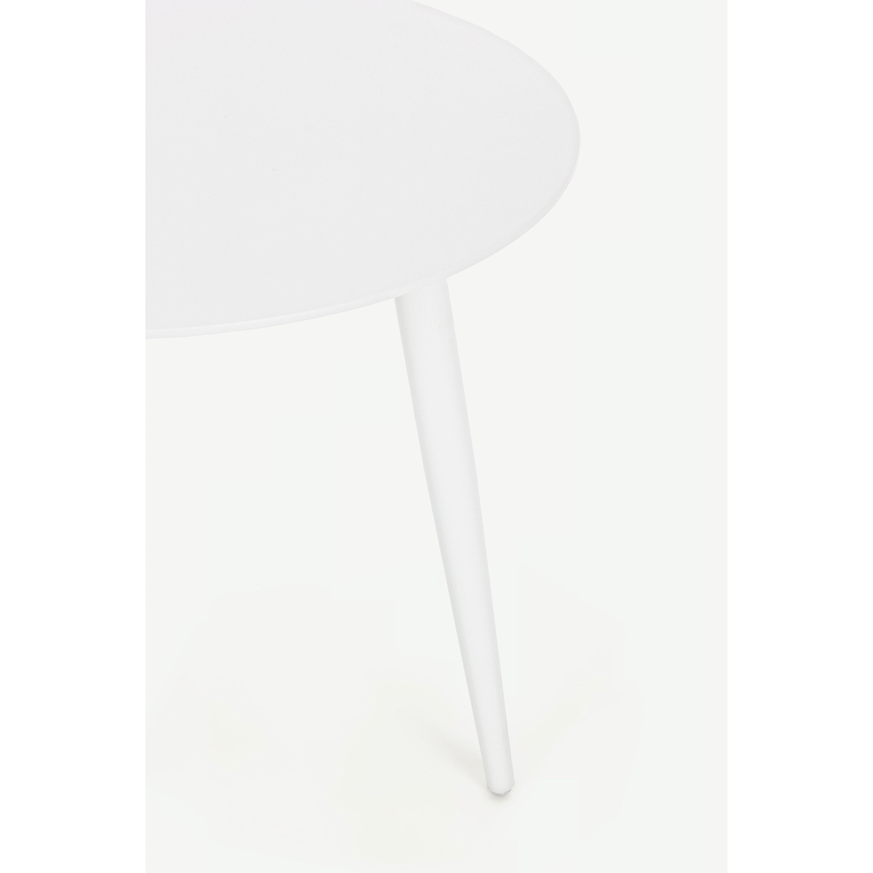RIDLEY lauko kavos staliukas, Ø50cm, baltas