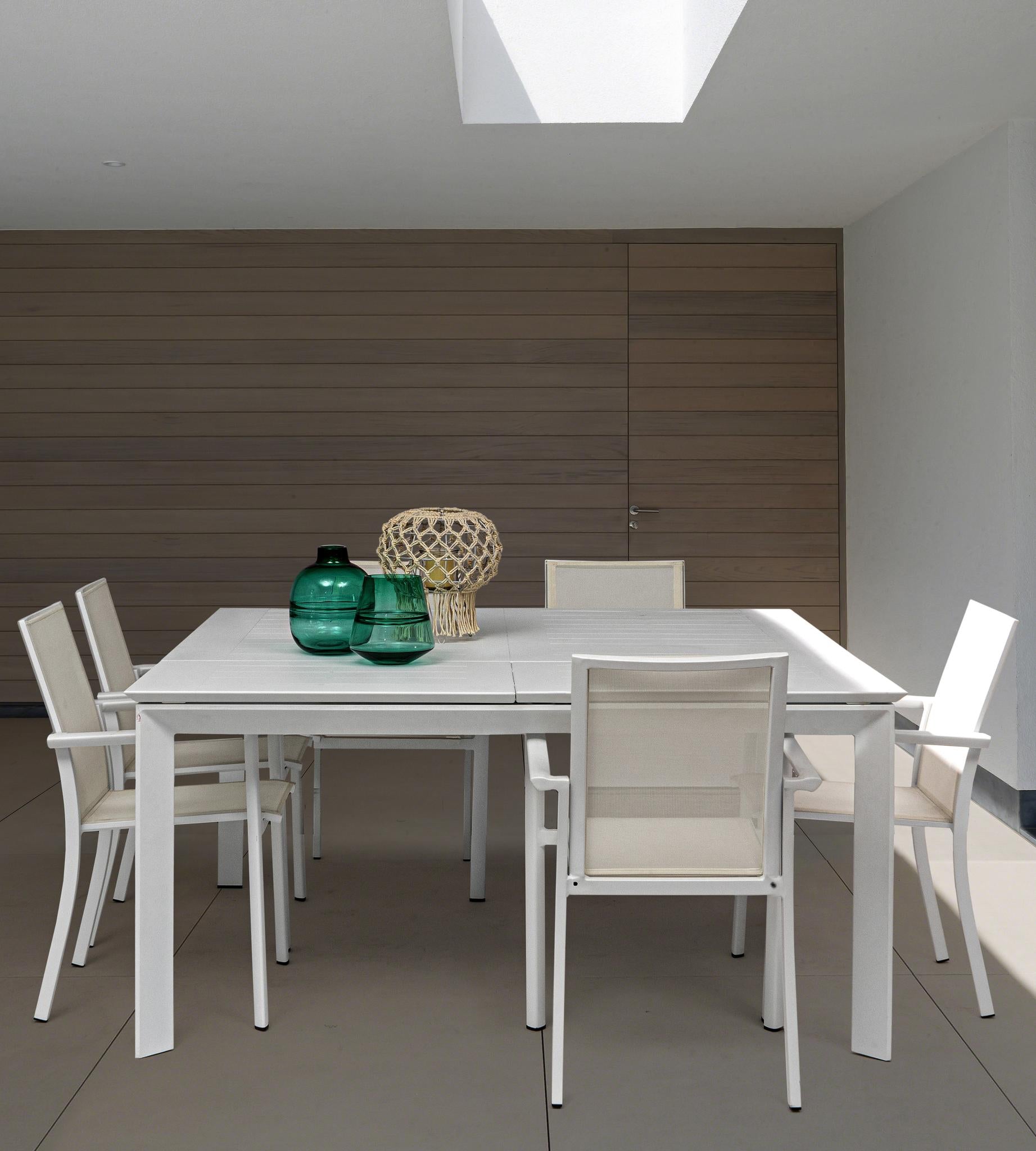 Išskleidžiamas stalas KIPLIN WHITE, 160–210x110 cm