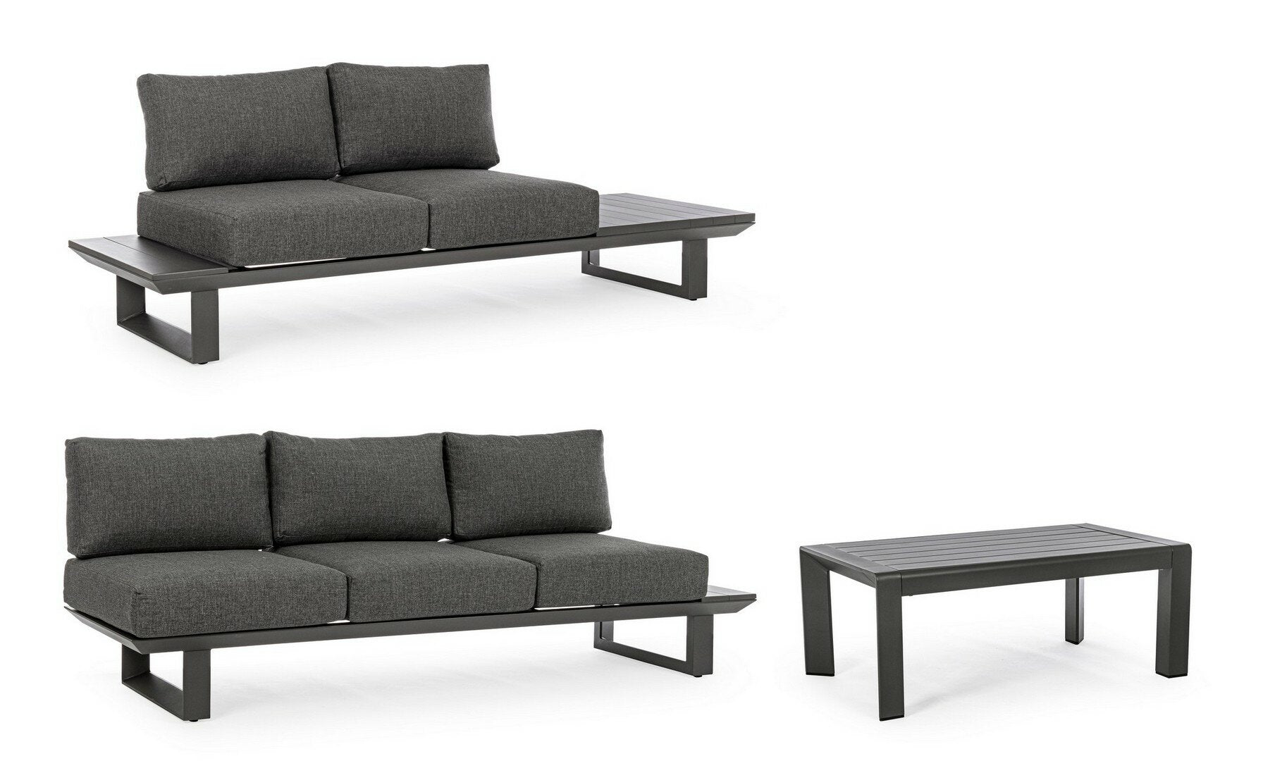 Corner sofa KONNOR, anthracite
