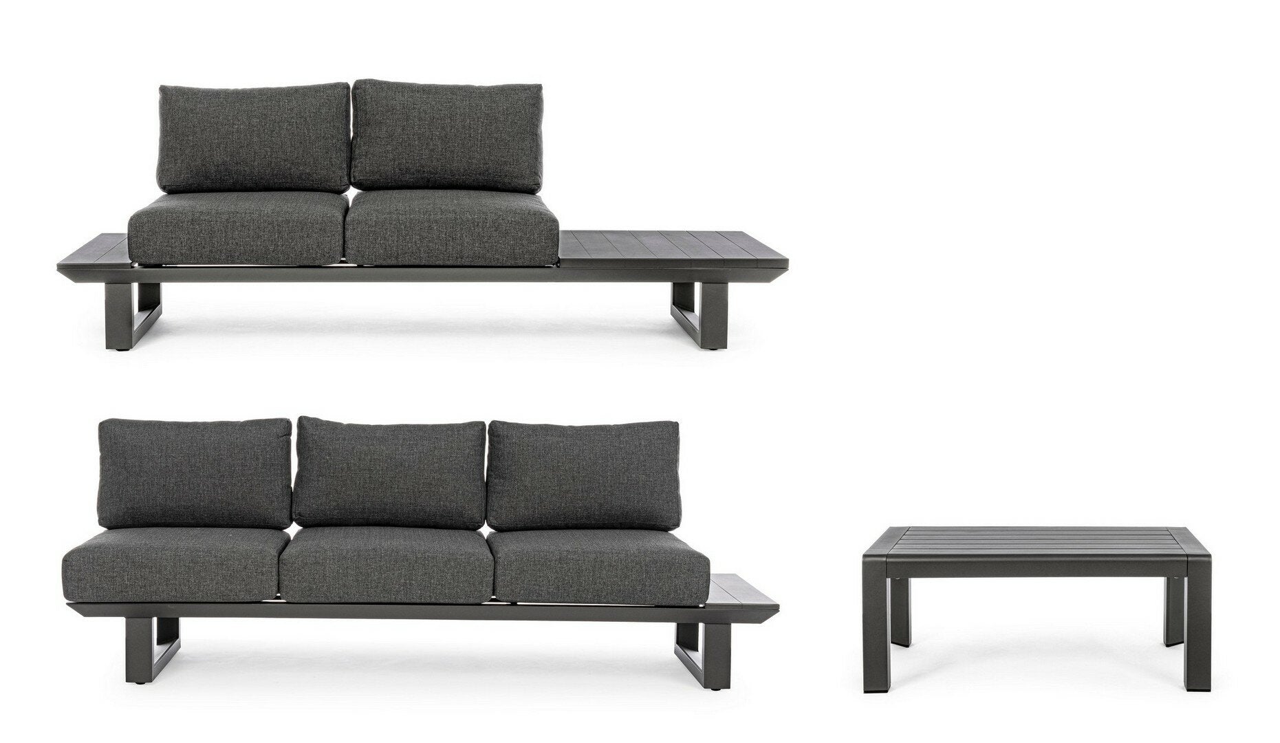 Corner sofa KONNOR, anthracite