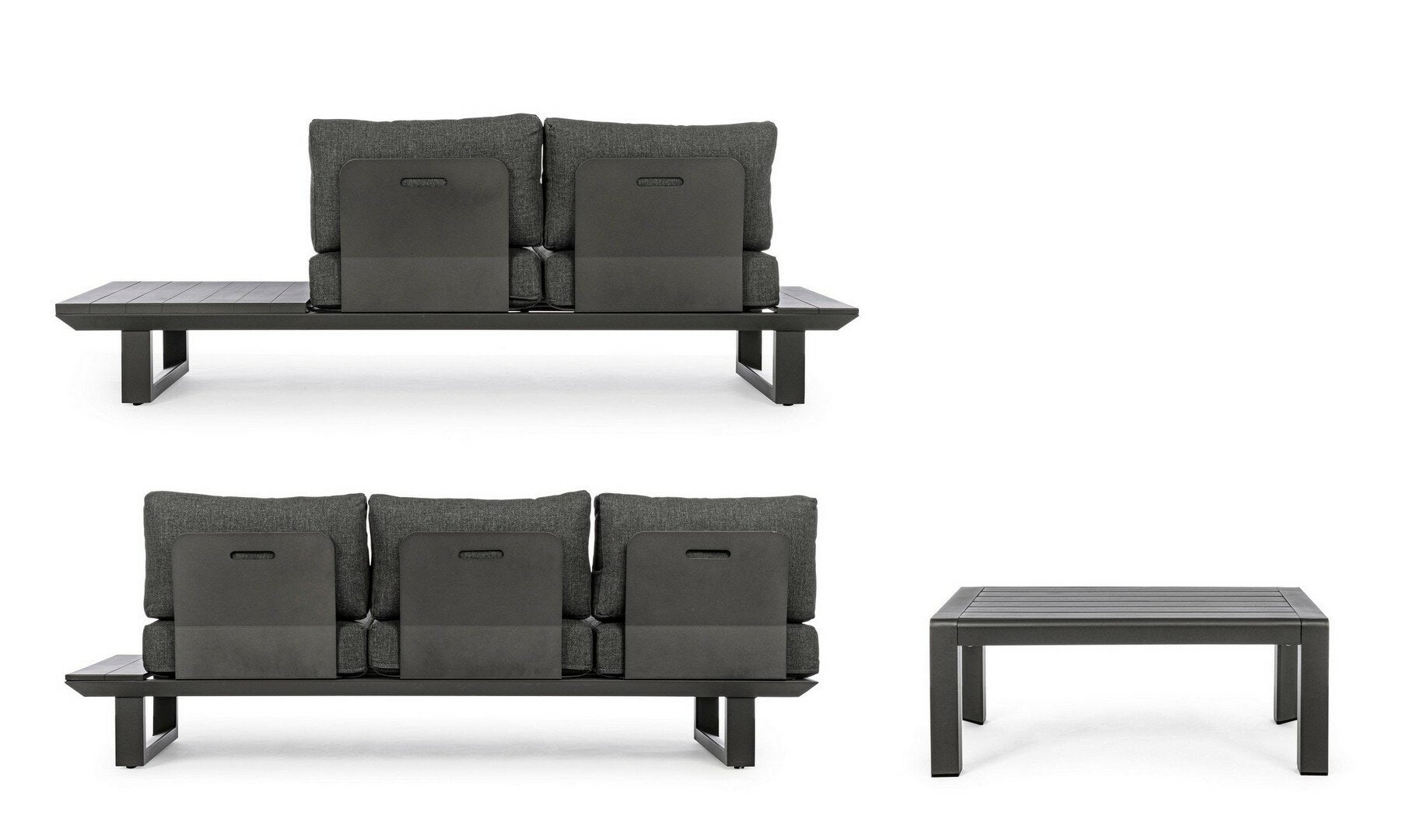Corner sofa KONNOR, anthracite