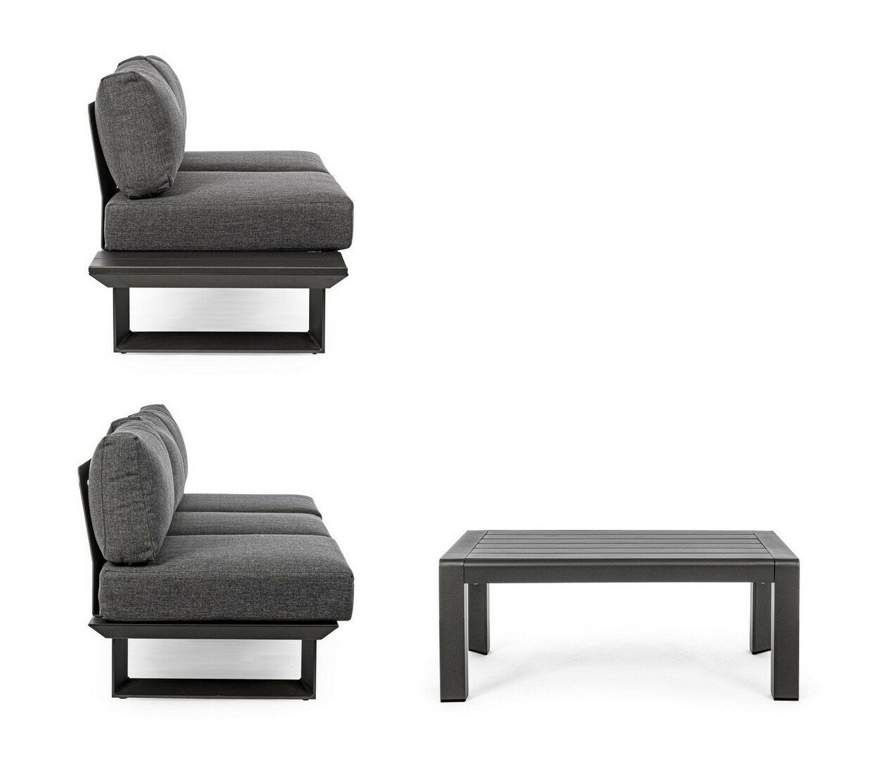 Corner sofa KONNOR, anthracite