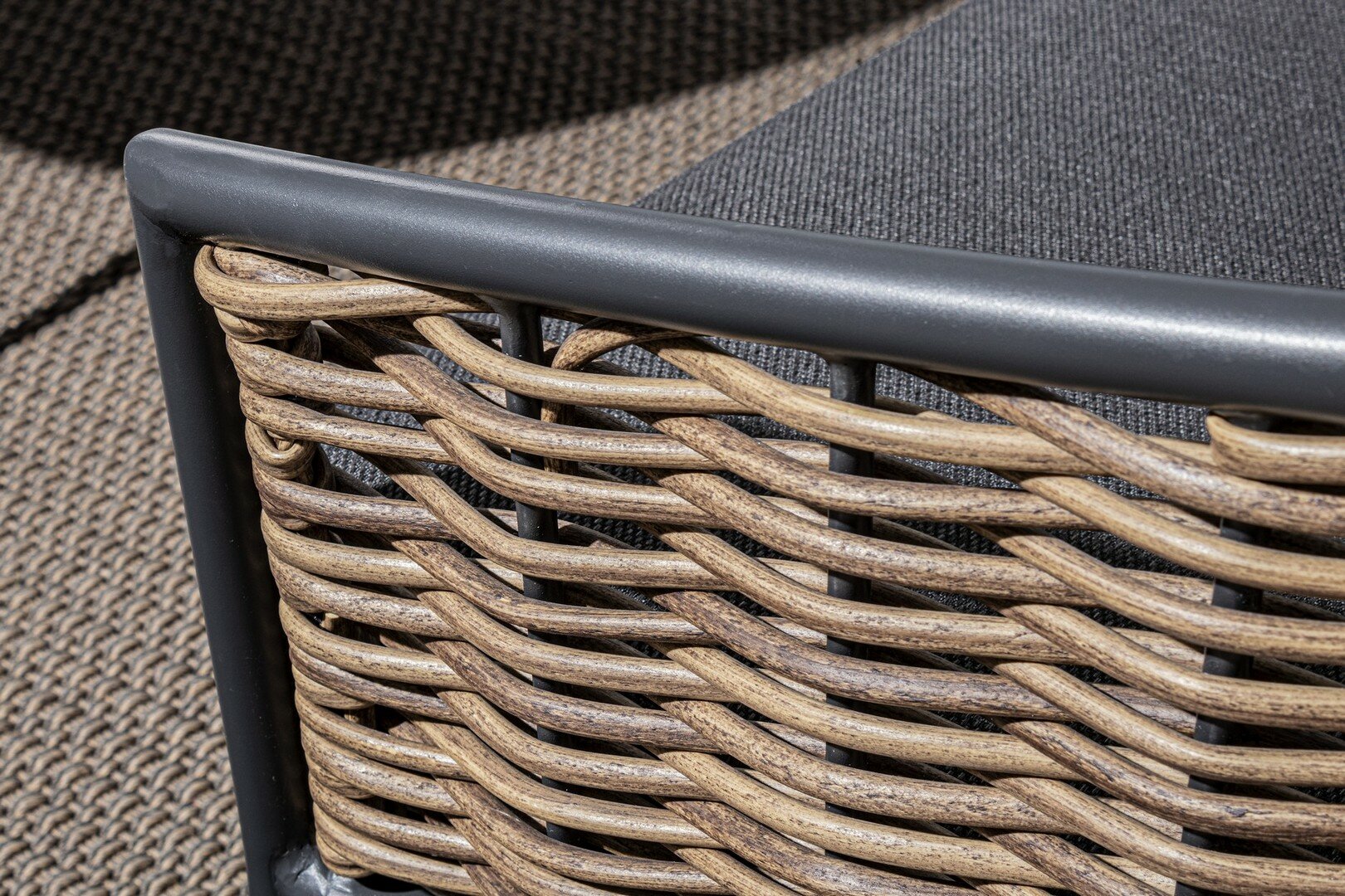 Garden furniture set MARIBELA, anthracite, rope