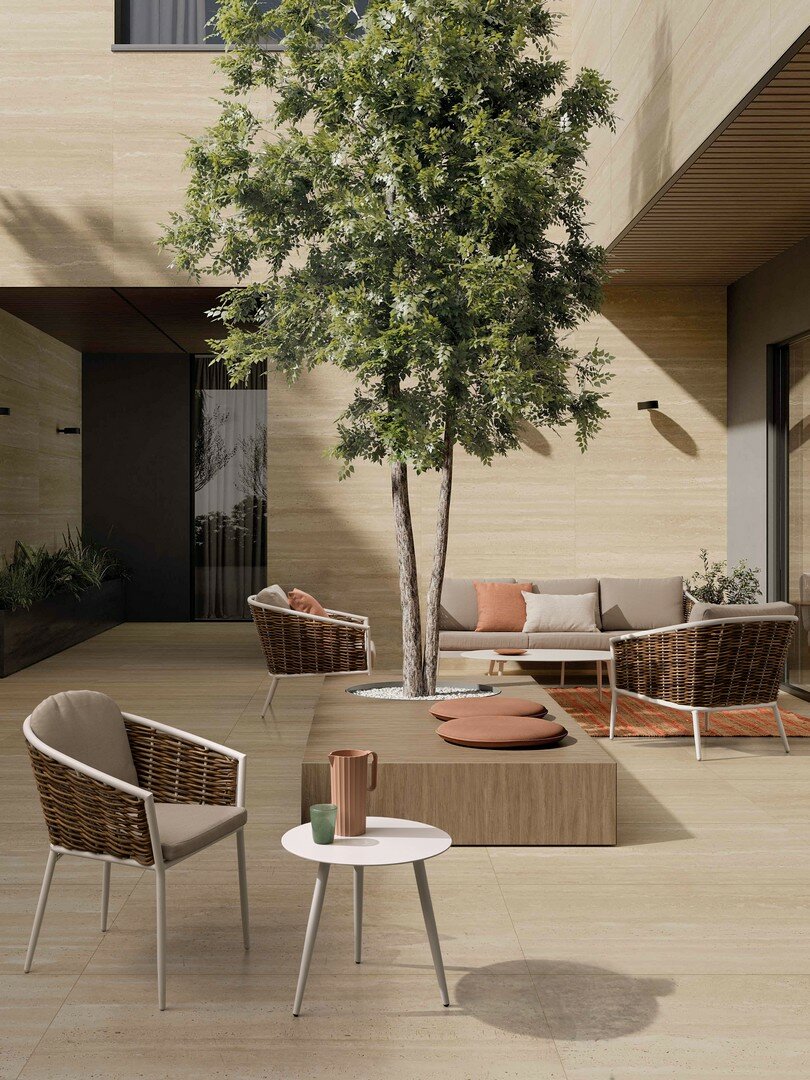 Garden set MARIBELA, white, rope