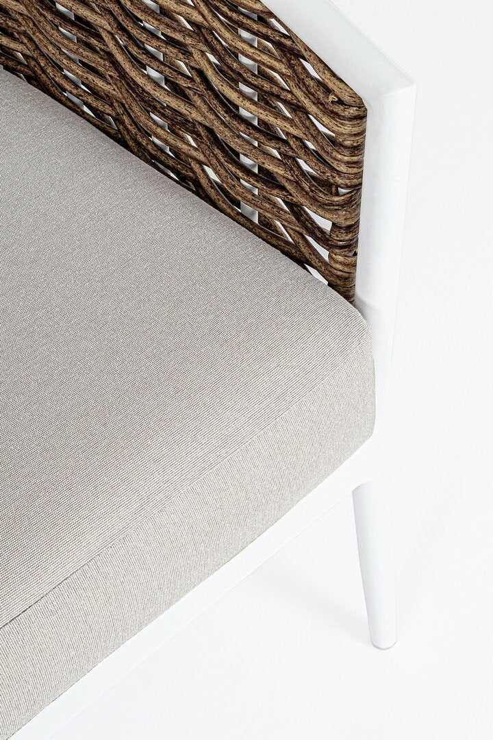 Garden set MARIBELA, white, rope