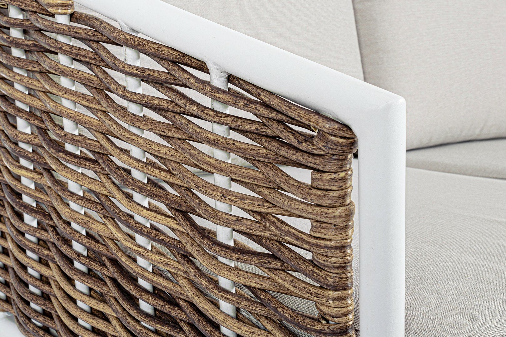Garden set MARIBELA, white, rope