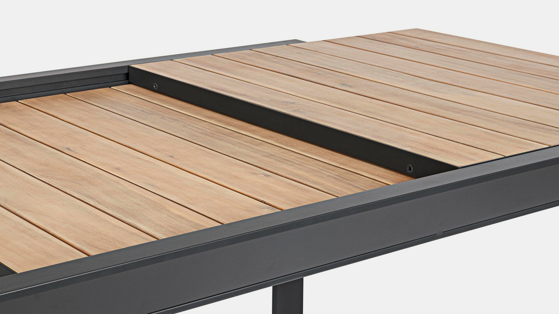 Extendable dining table BELMAR, anthracite, 160-240