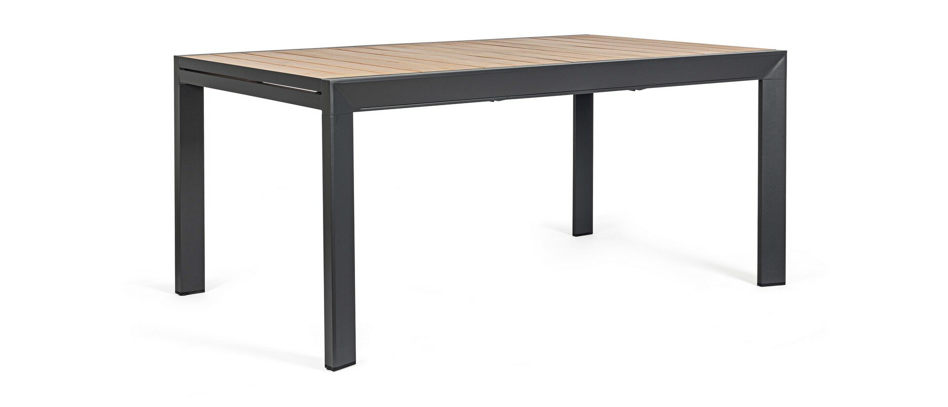 Extendable dining table BELMAR, anthracite, 160-240