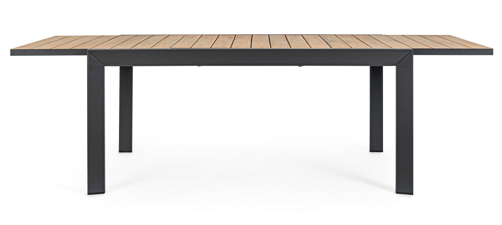 Extendable dining table BELMAR, anthracite, 160-240