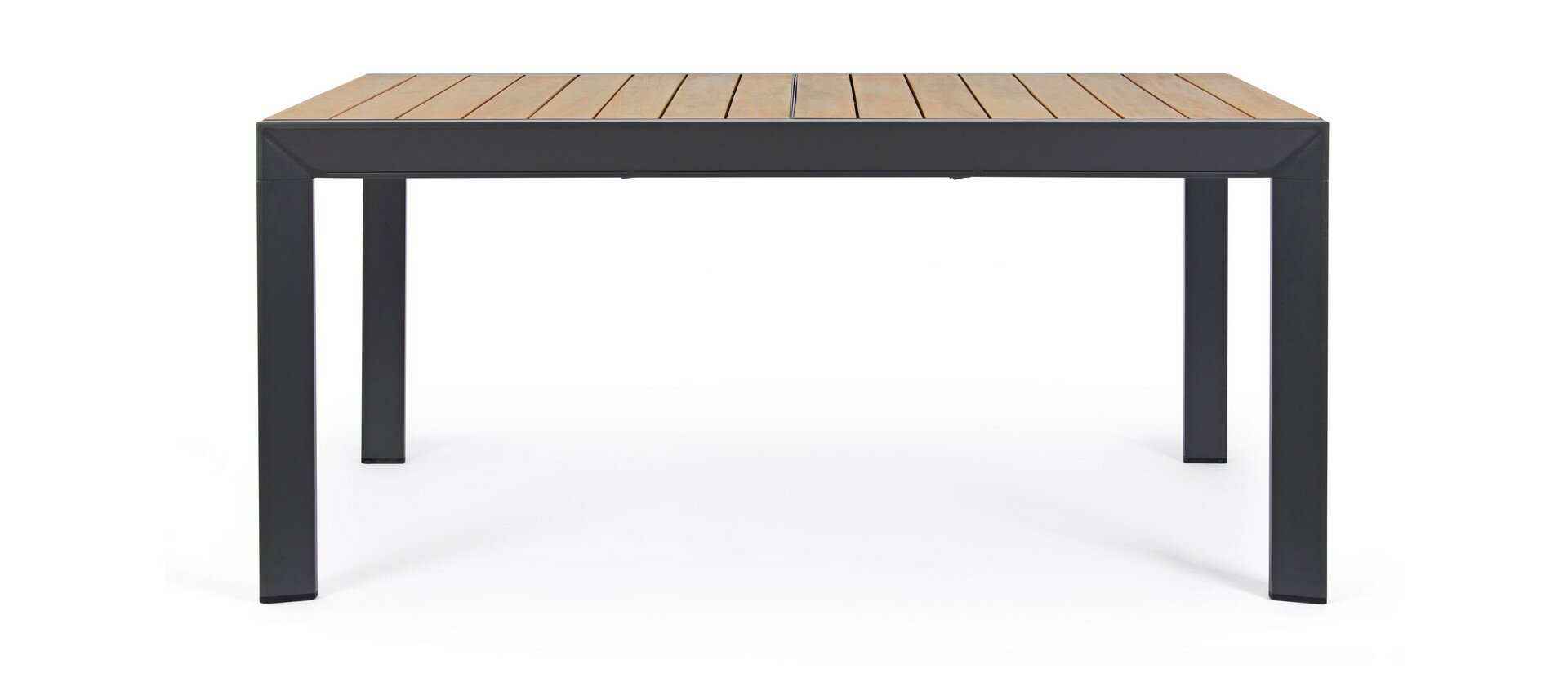Extendable dining table BELMAR, anthracite, 160-240