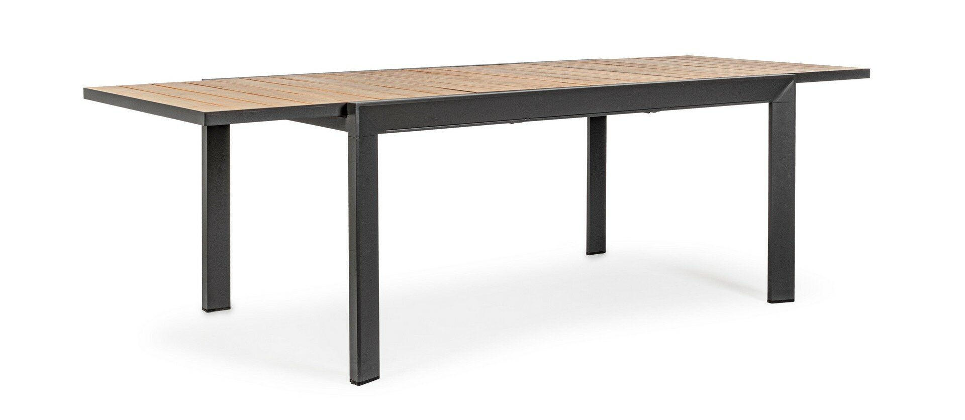 Extendable dining table BELMAR, anthracite, 160-240