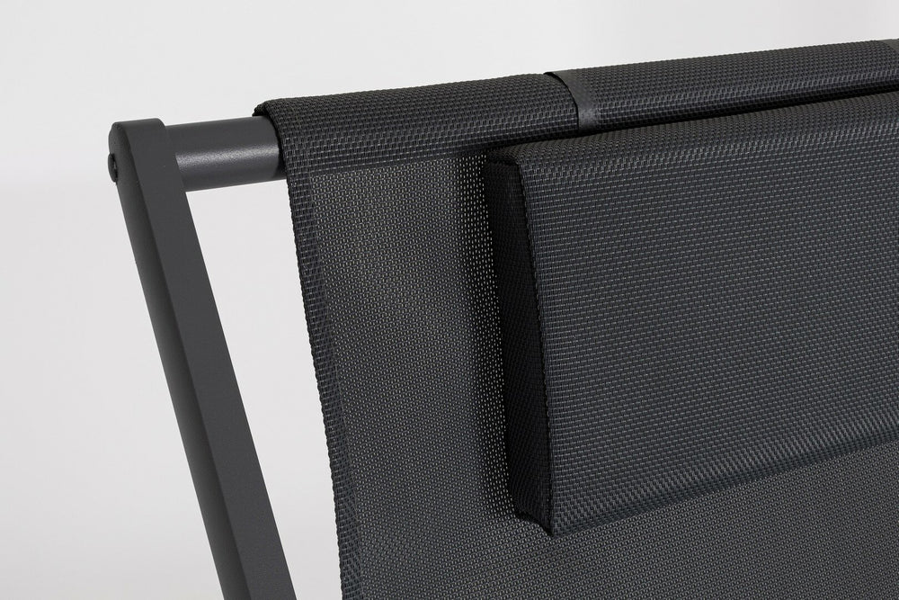 Outdoor chair TAYLOR, anthracite, textilene