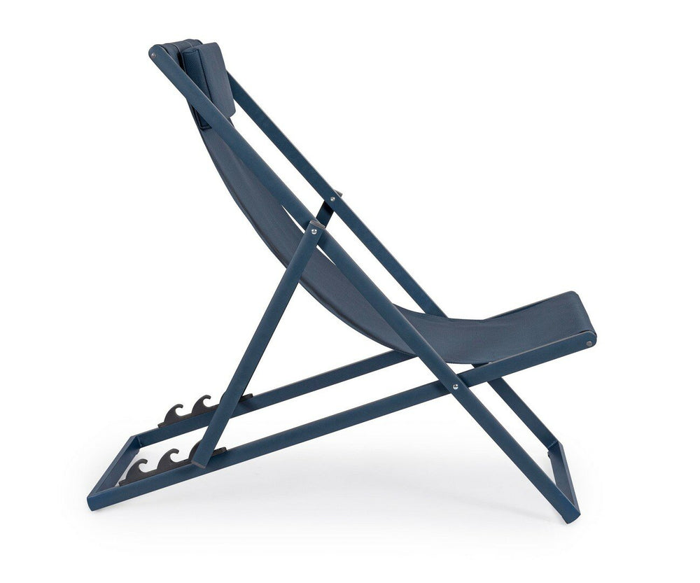 Outdoor chair TAYLOR, dark blue, textilene