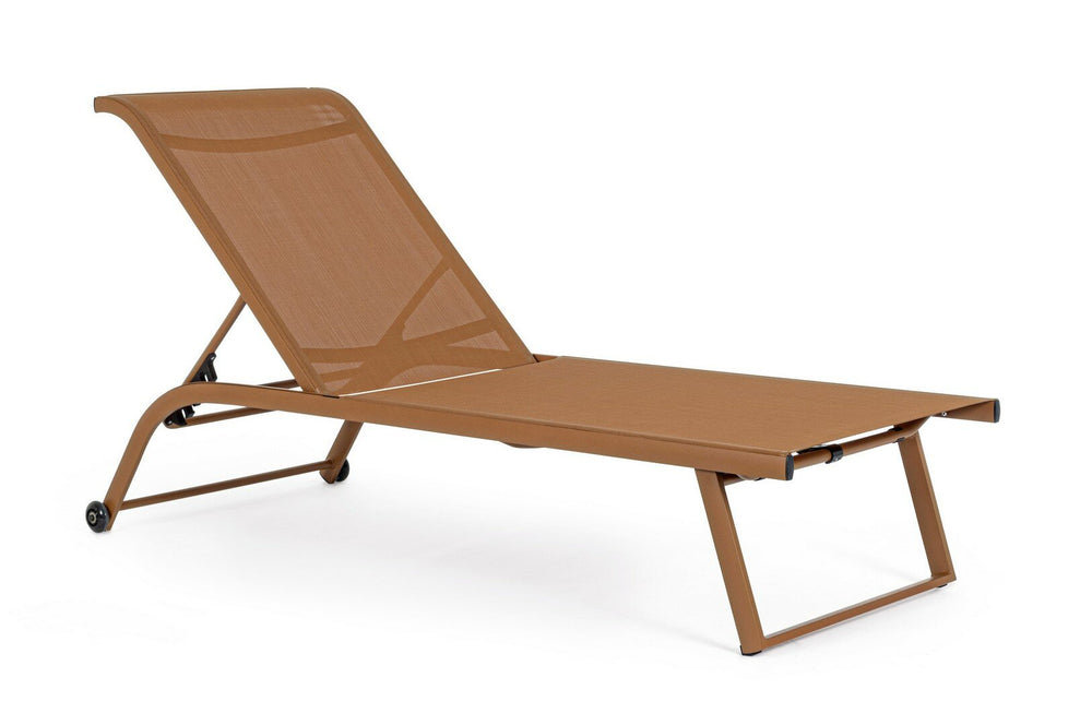 Lounger TAYLOR, pecan, textilene