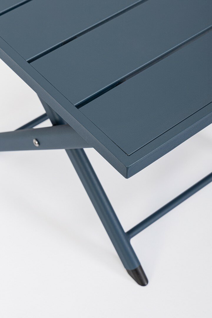 Coffee table TAYLOR, dark blue, foldable