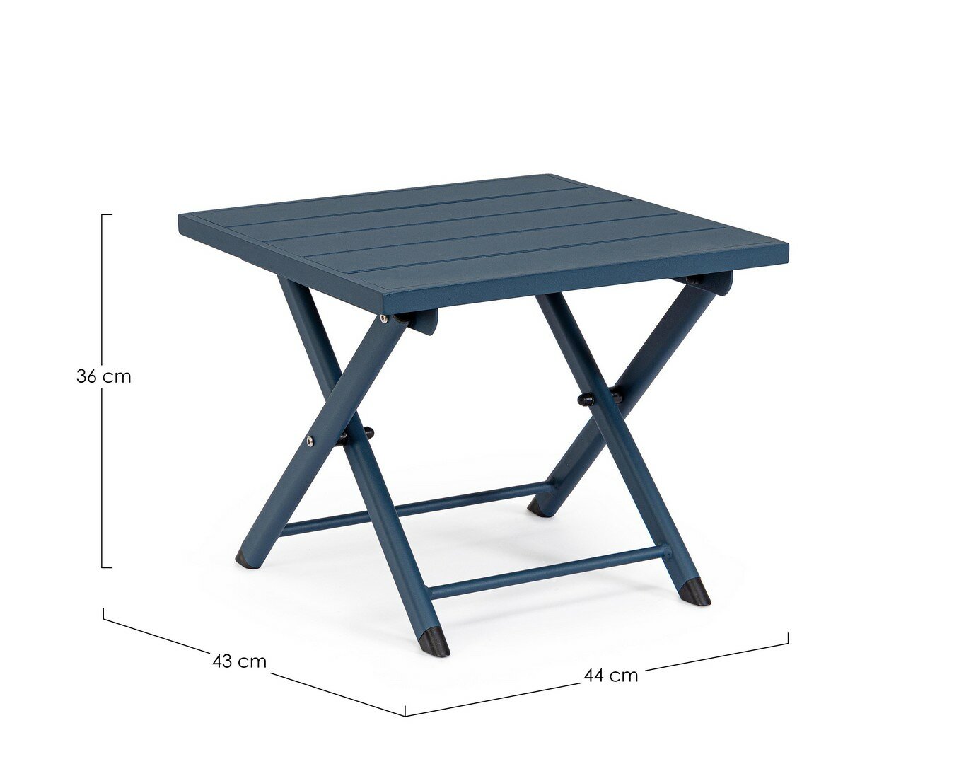 Coffee table TAYLOR, dark blue, foldable
