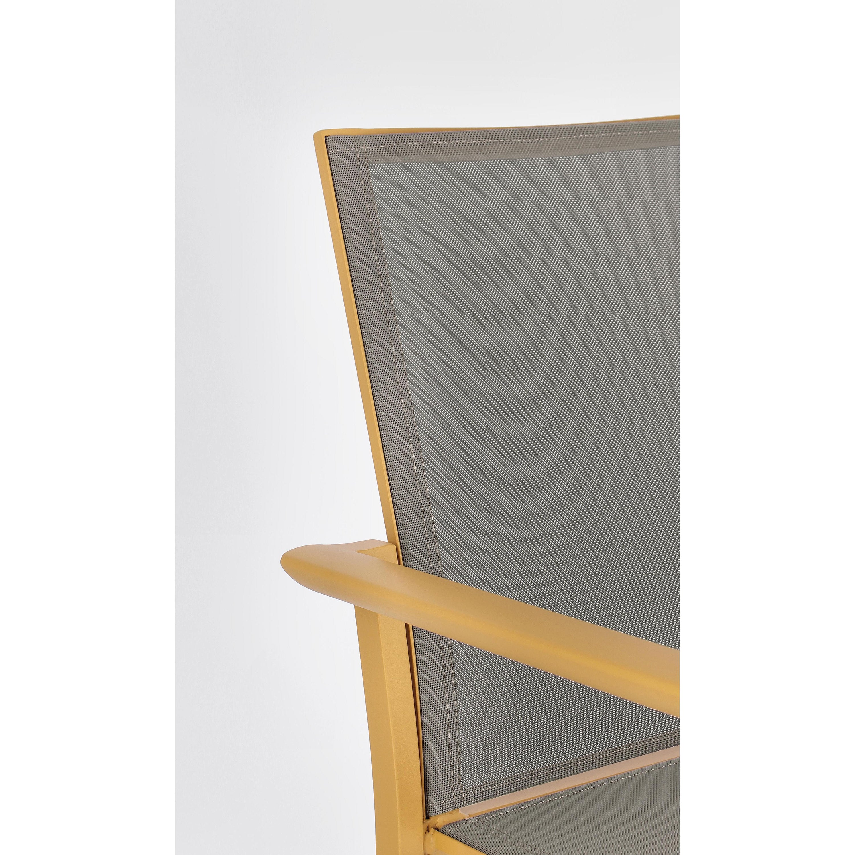 KONNOR Outdoor chair, mustard yellow