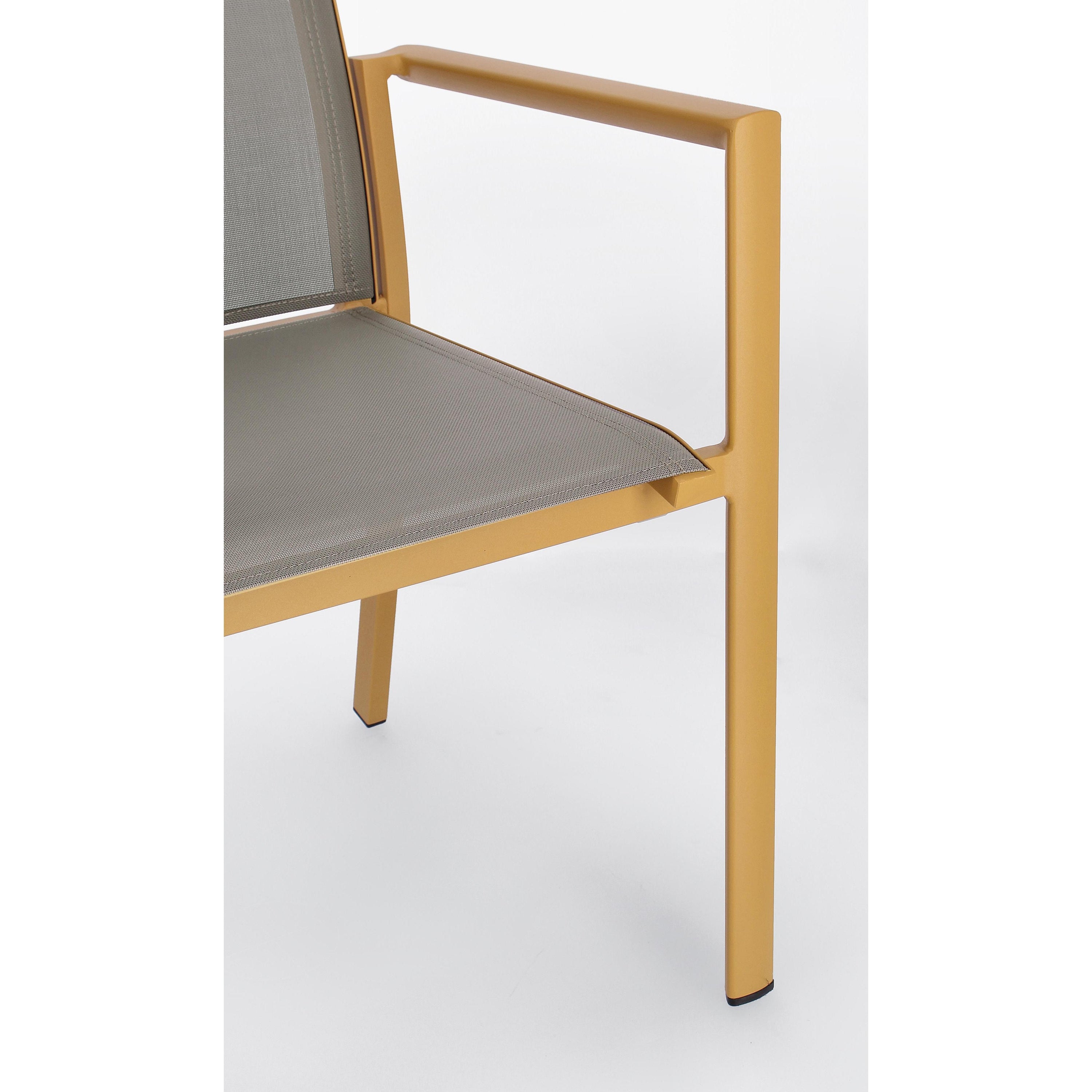 KONNOR Outdoor chair, mustard yellow