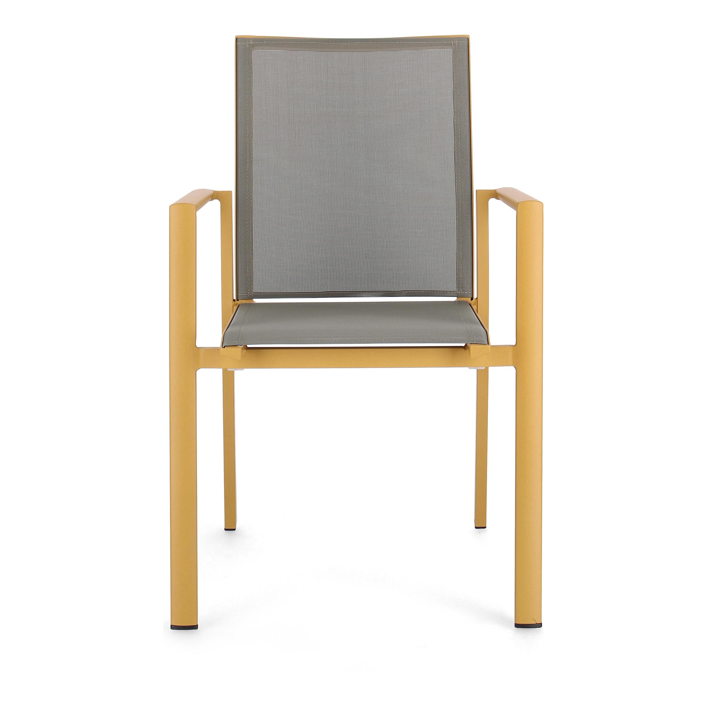 KONNOR Outdoor chair, mustard yellow