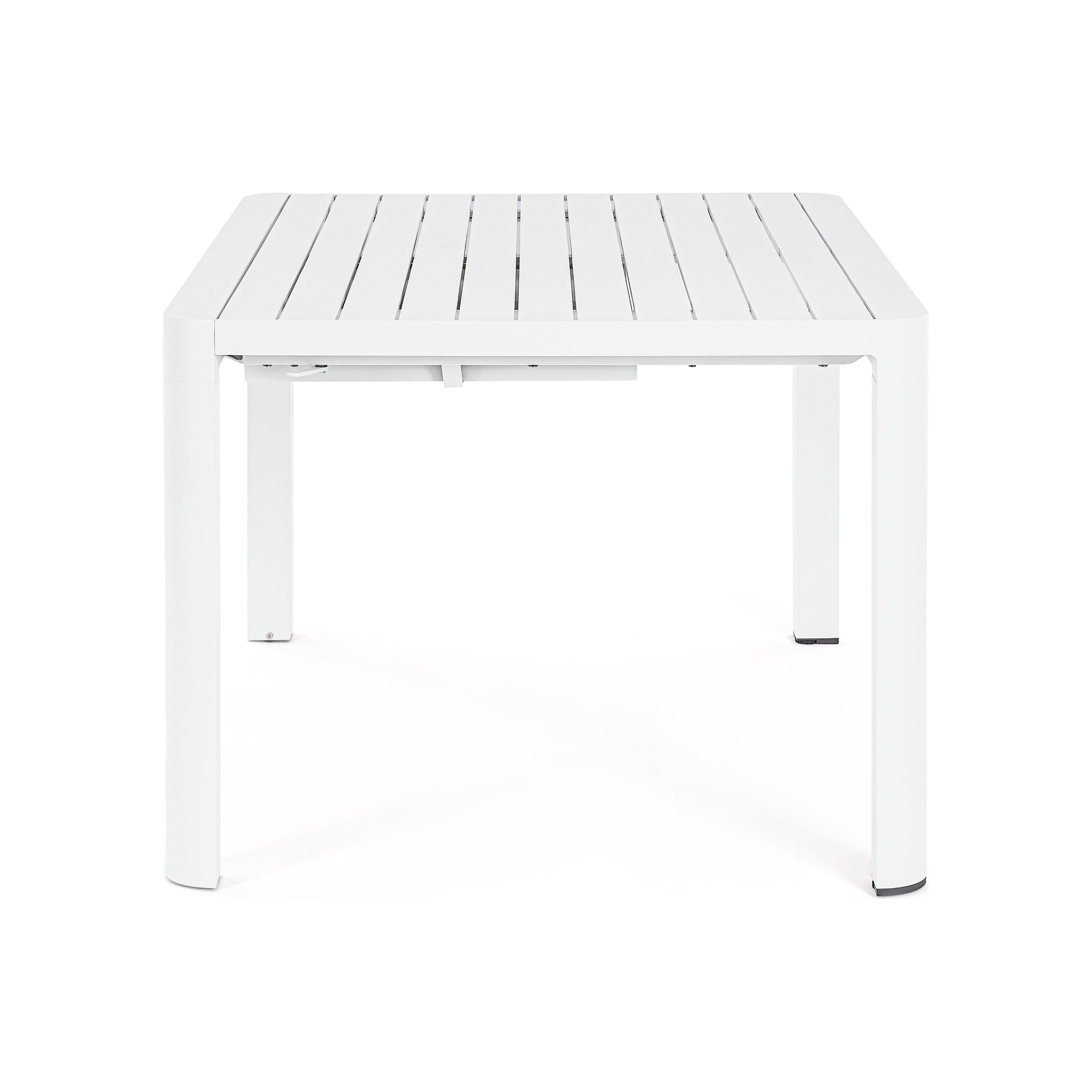 KIPLIN extendable outdoor dining table, 149-97x149cm, white