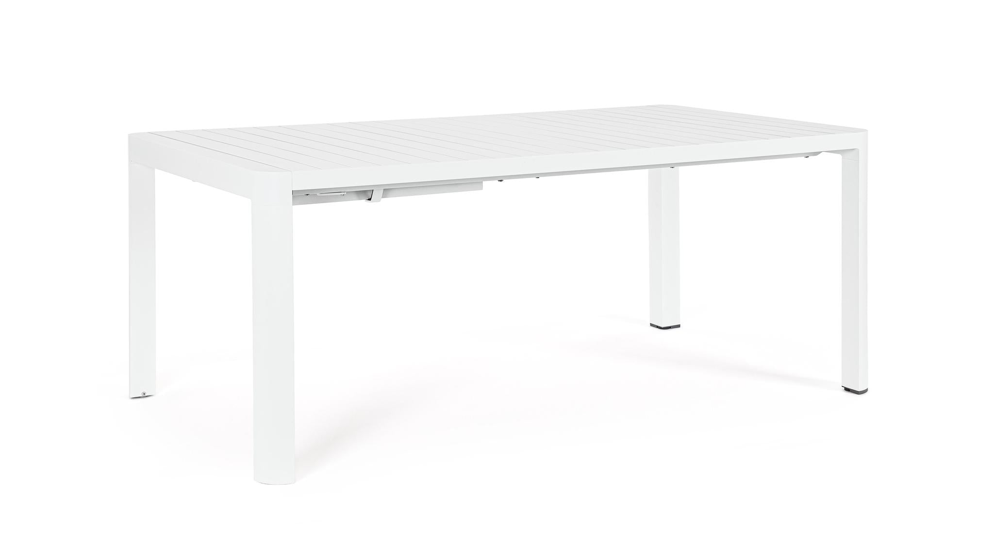 Išskleidžiamas stalas KIPLIN, baltas, 180–240x100 cm