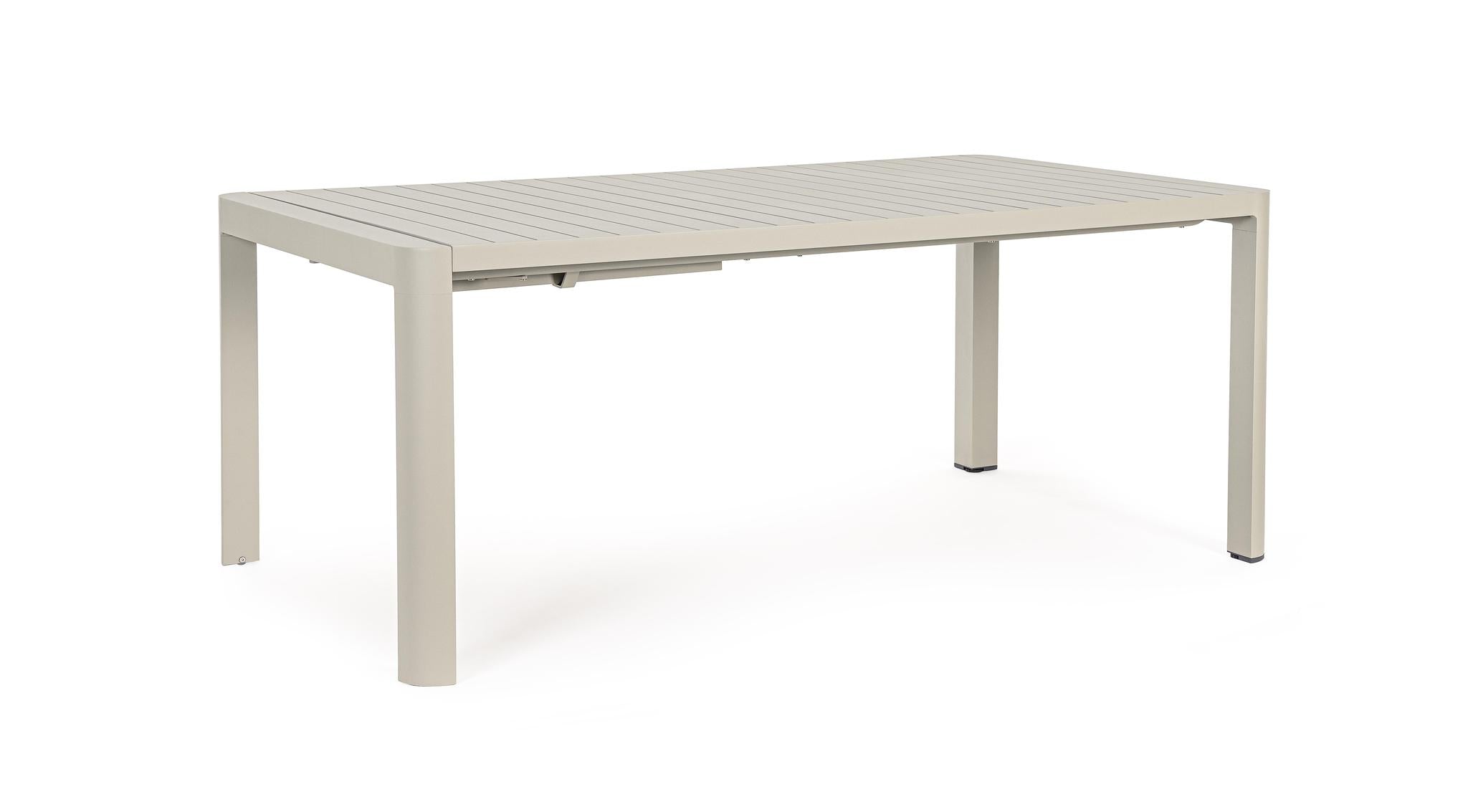 Išskleidžiamas stalas KIPLIN, šviesiai pilkas, 180–240x100 cm