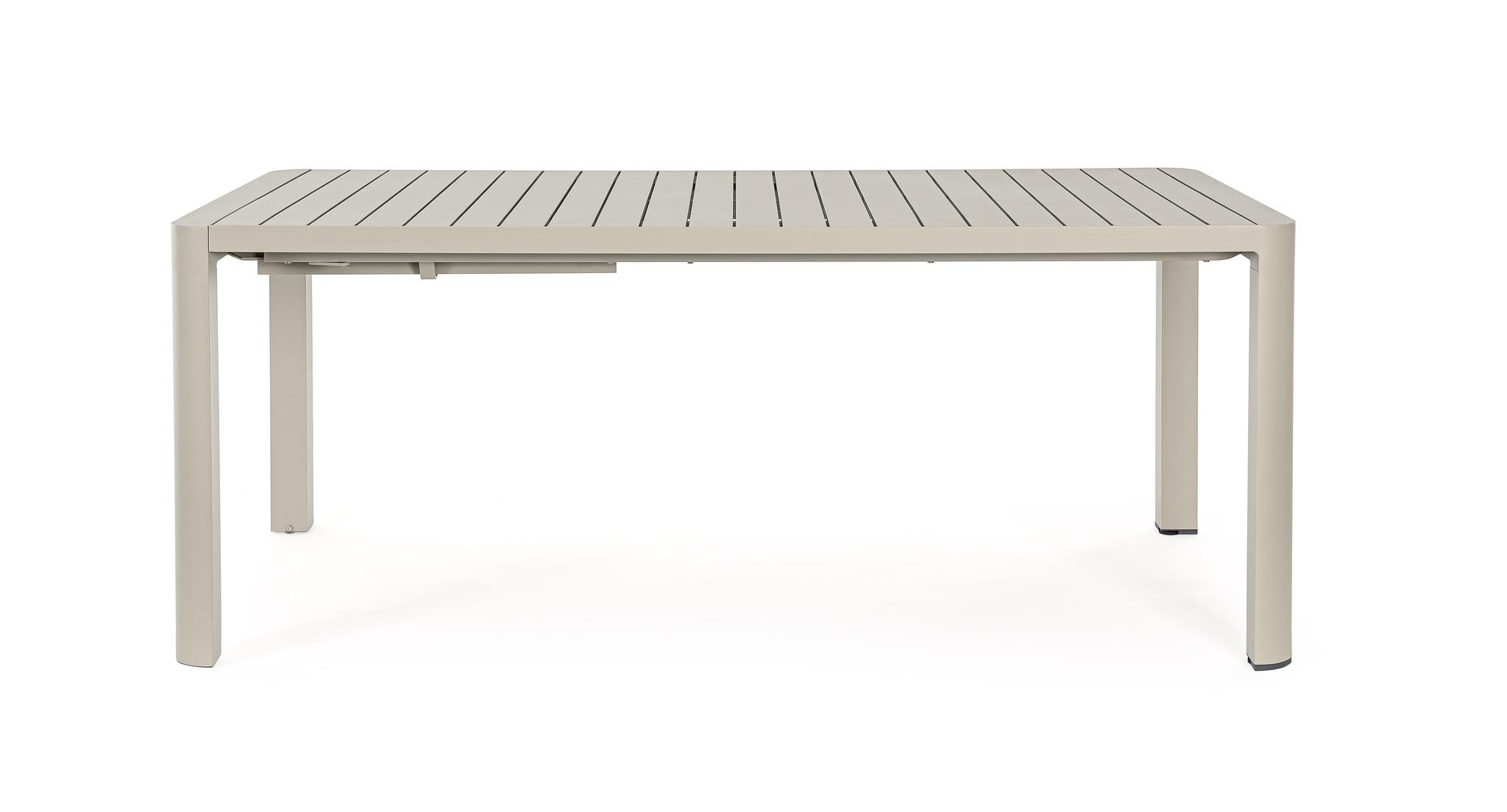 Išskleidžiamas stalas KIPLIN, šviesiai pilkas, 180–240x100 cm