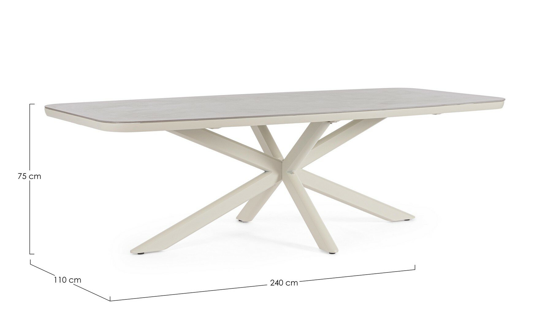 Table ISACCO, pelican, sintered stone