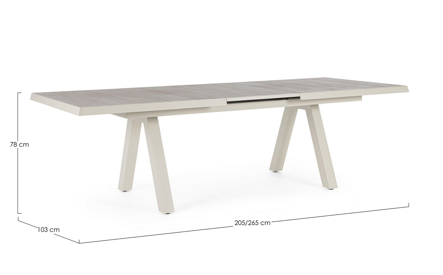 Išskleidžiamas stalas KRION, 205-265 cm