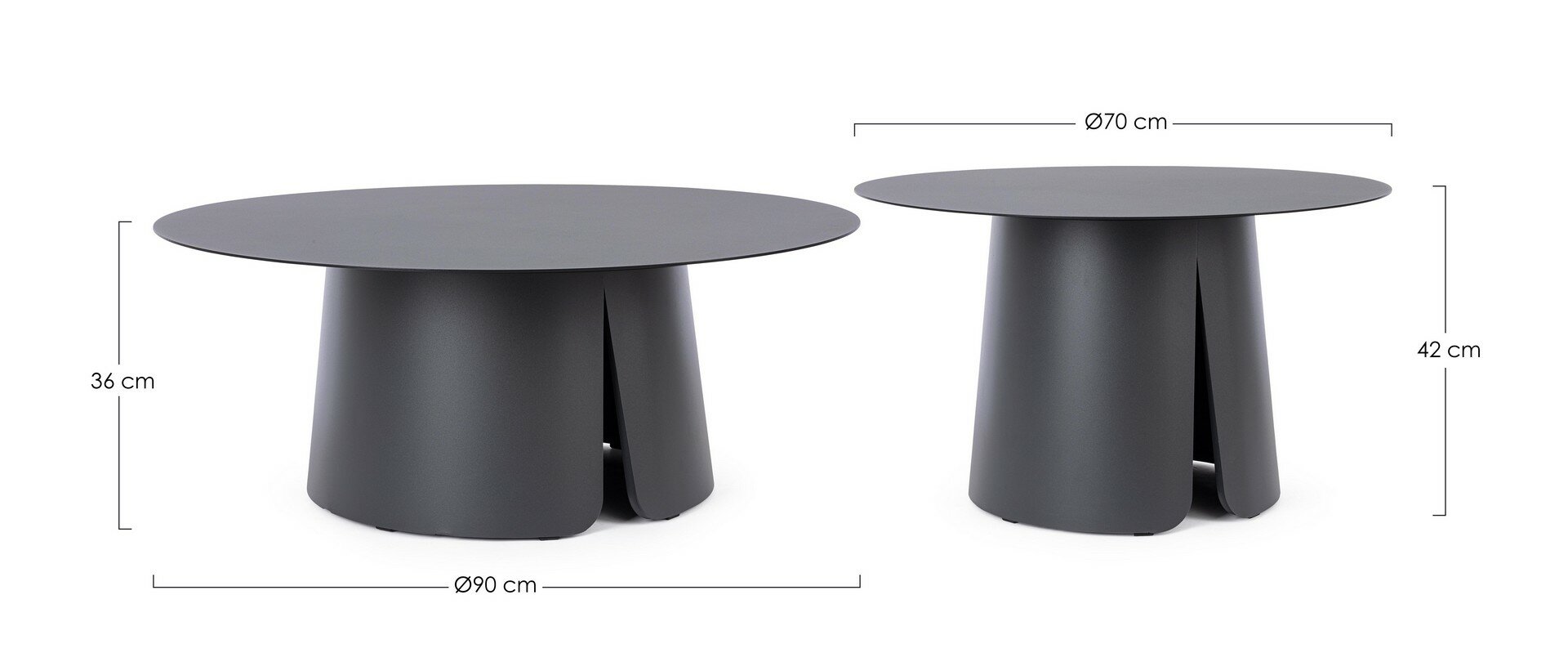 BRYAN coffee table set, anthracite