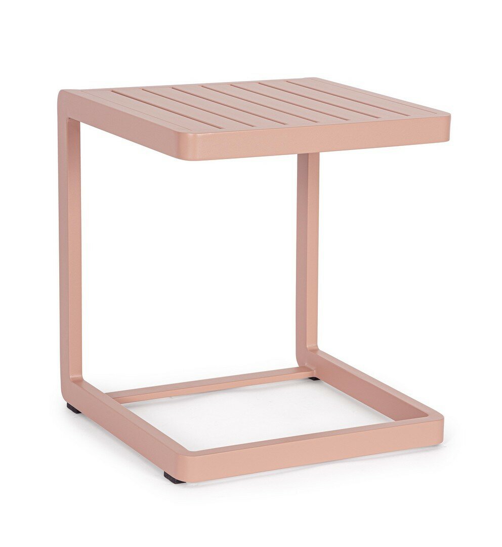 Coffee table KONNOR, pink, 40x40