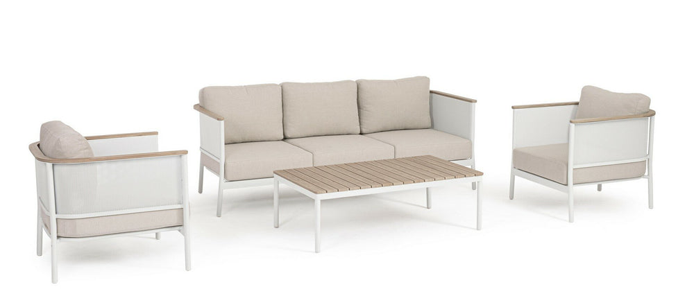 Garden set ULISES, vapor, wood effect