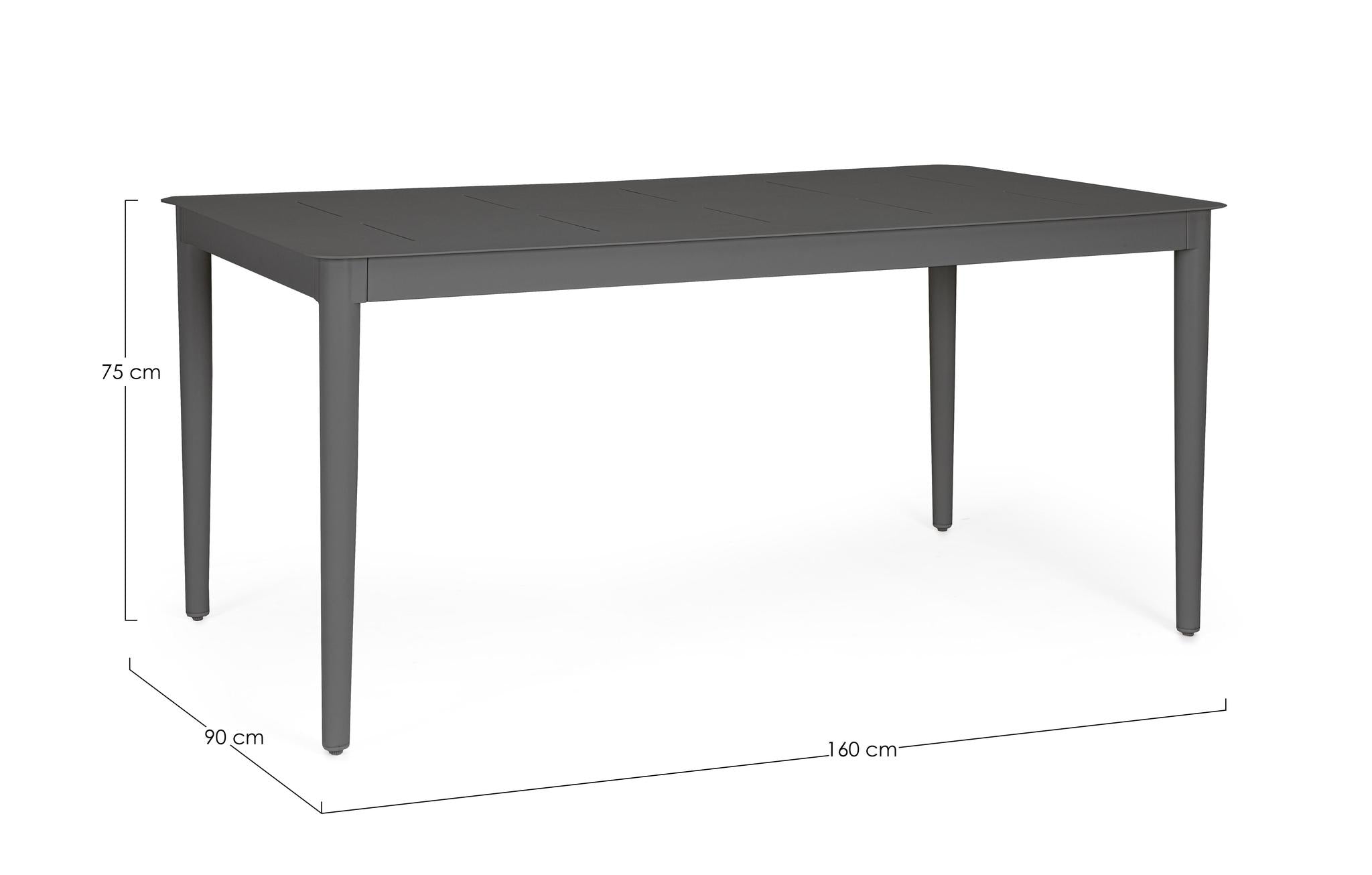 Lauko stalas NEBULA, antracito, 160x90 cm
