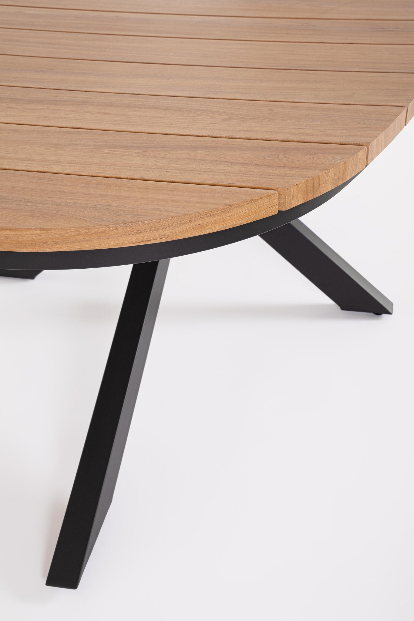 Lauko stalas ZELMAR, antracito spalvos 218x115