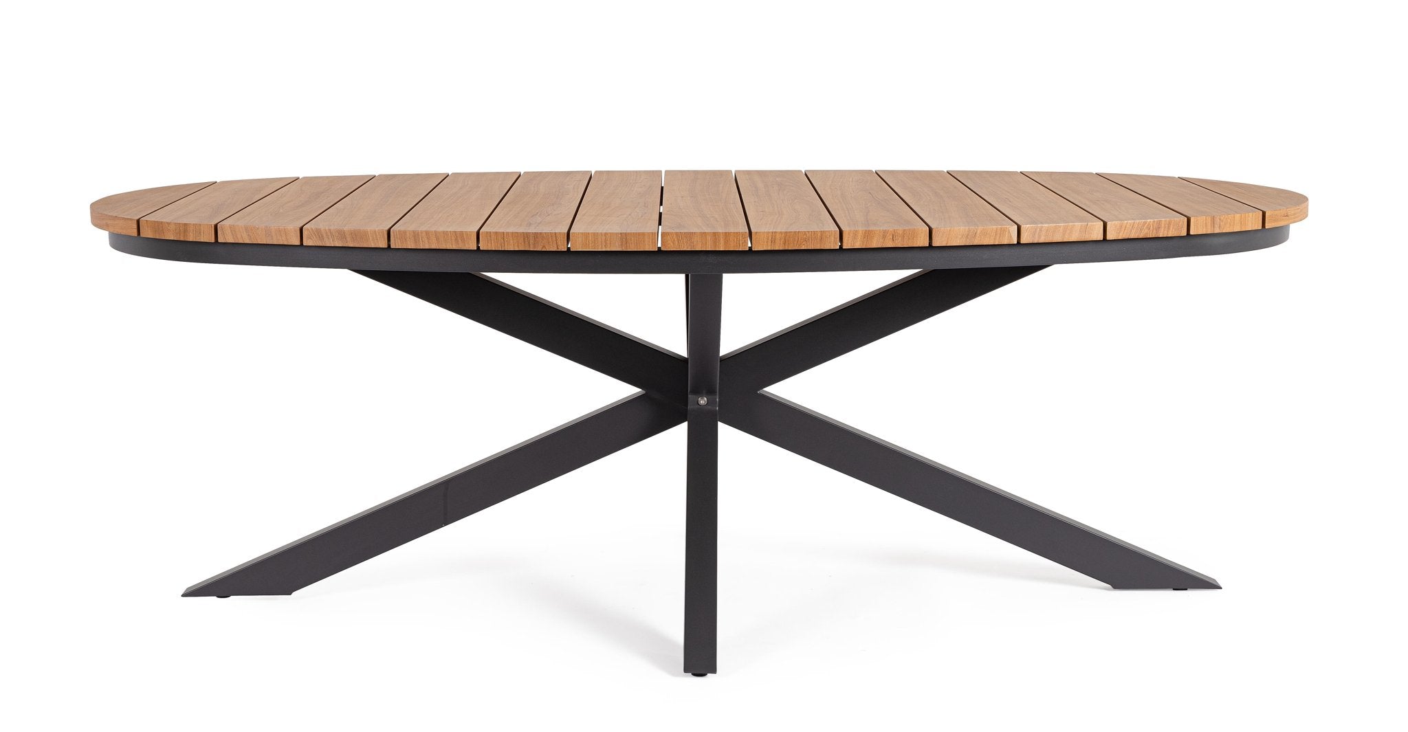 Lauko stalas ZELMAR, antracito spalvos 218x115