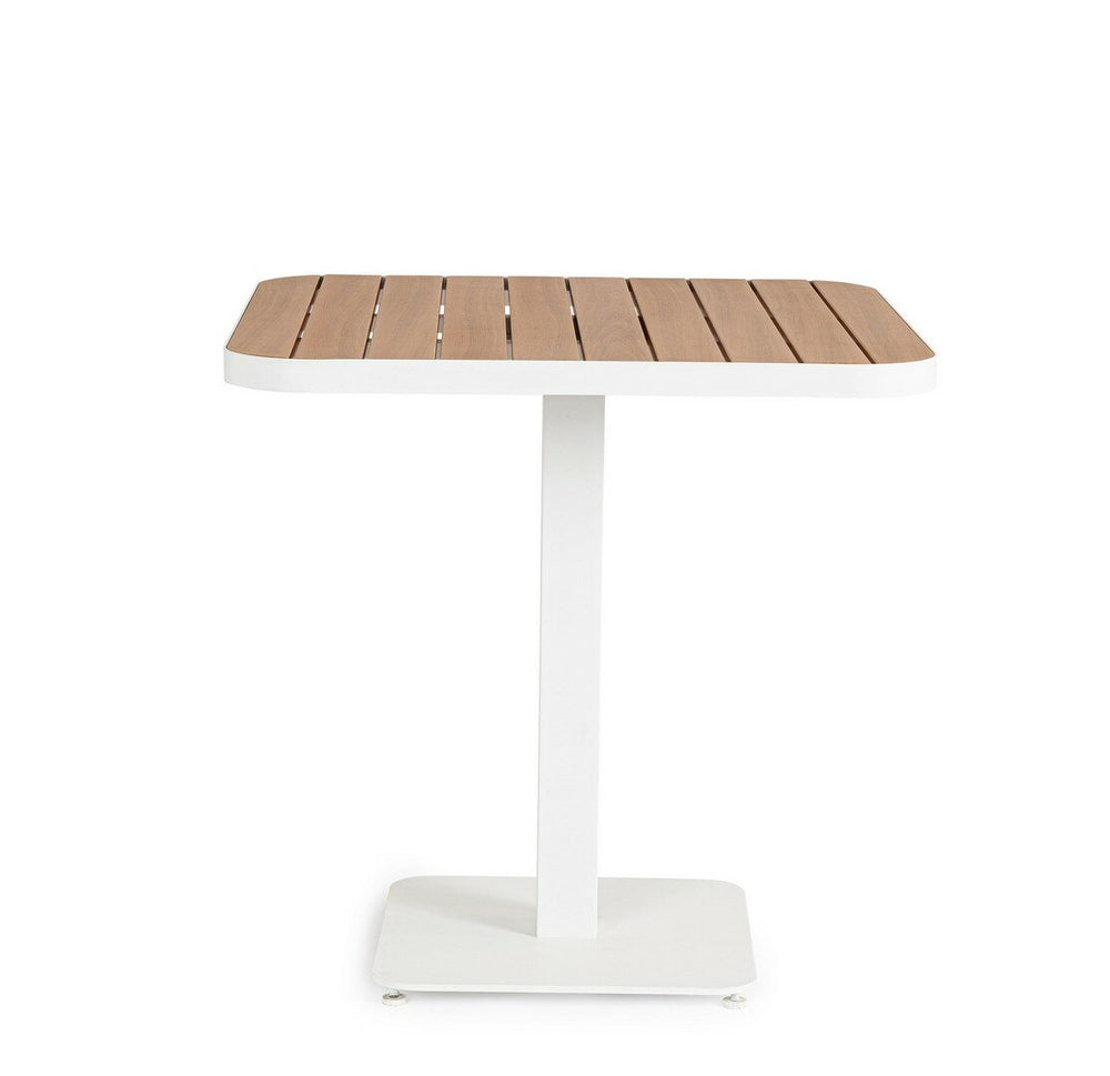 Garden table BELMAR, white, 75x75