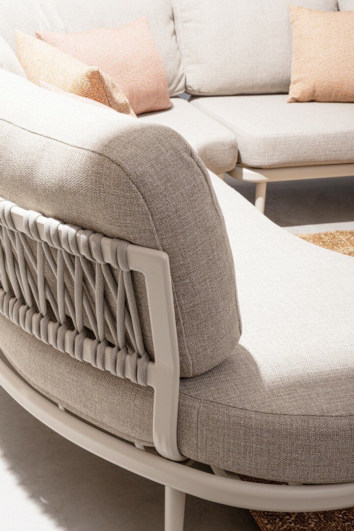 Corner sofa set HELIOS, pelican