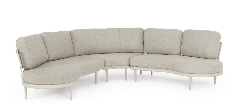 Corner sofa set HELIOS, pelican