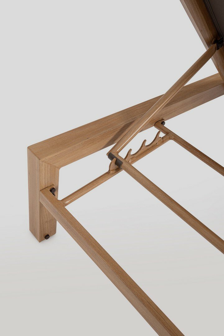 Bed SKIPPER, natural, wood effect