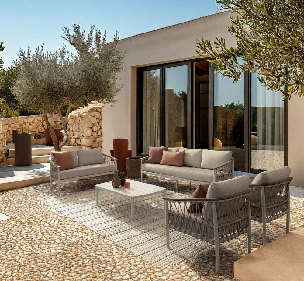 Outdoor armchair FENIX, vapor, textilene