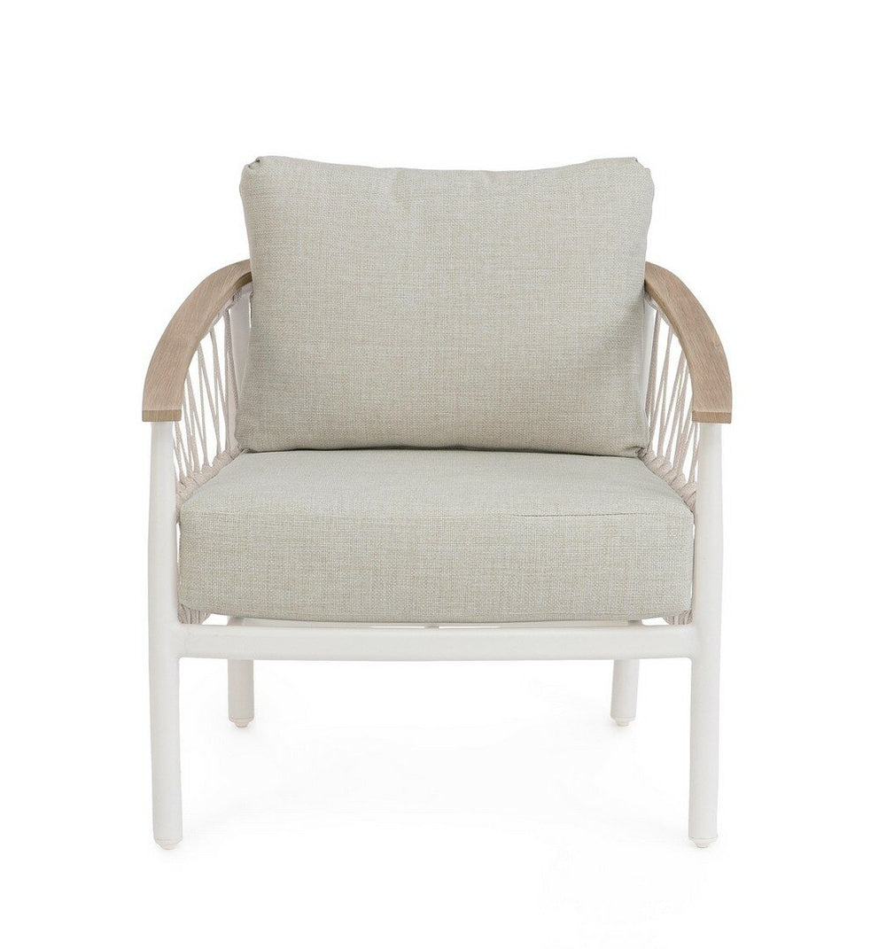 Outdoor armchair FENIX, vapor, textilene