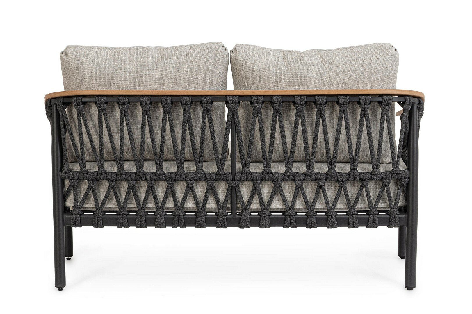 Sofa FENIX, antracitas, virvė